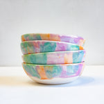 handmade ceramic set of four bowls