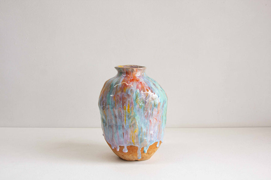 Handmade Ceramic Large Vase - Colour Theory