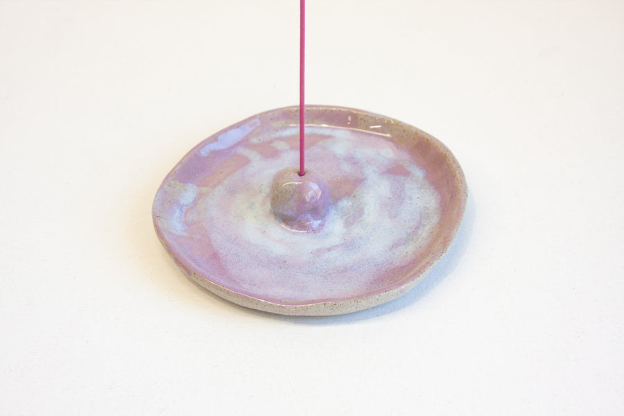 Seconds Sale Handmade Ceramic Incense Holder - Lilac