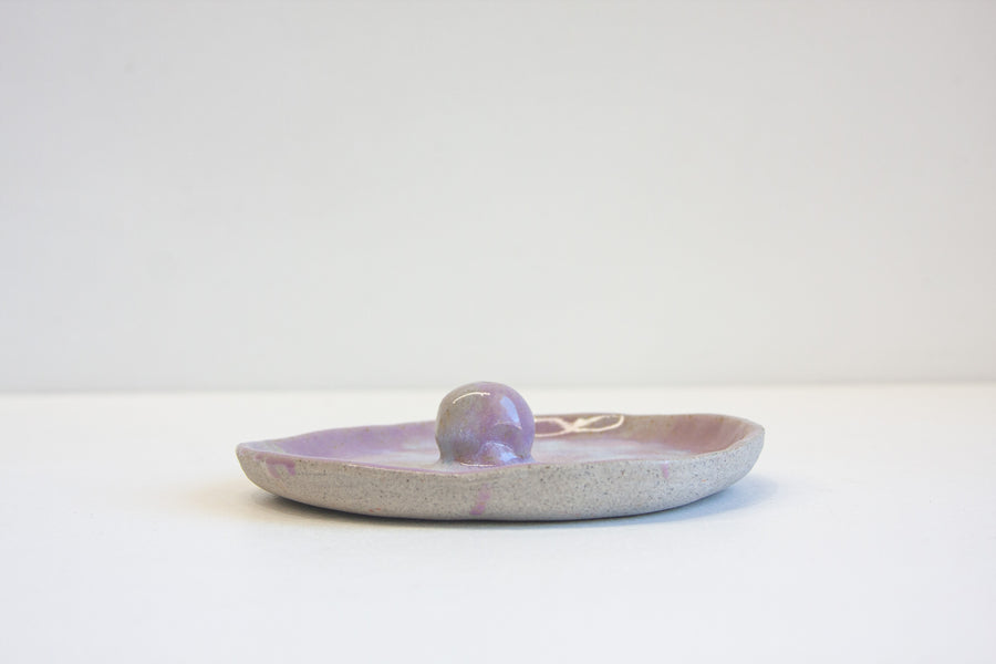 Seconds Sale Handmade Ceramic Incense Holder - Lilac