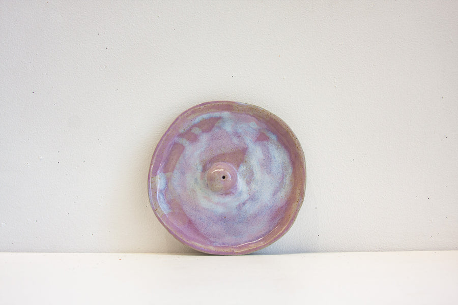 Seconds Sale Handmade Ceramic Incense Holder - Lilac