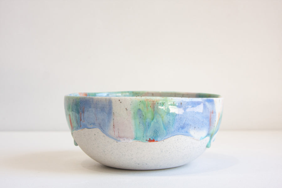 Seconds Sale Handmade Ceramic Serving Bowl - Marble