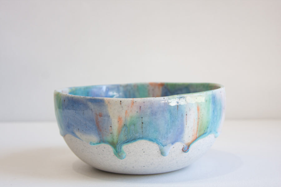 Seconds Sale Handmade Ceramic Serving Bowl - Marble