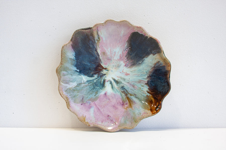 Seconds Sale Handmade Ceramic Petal Bowl - Supernova