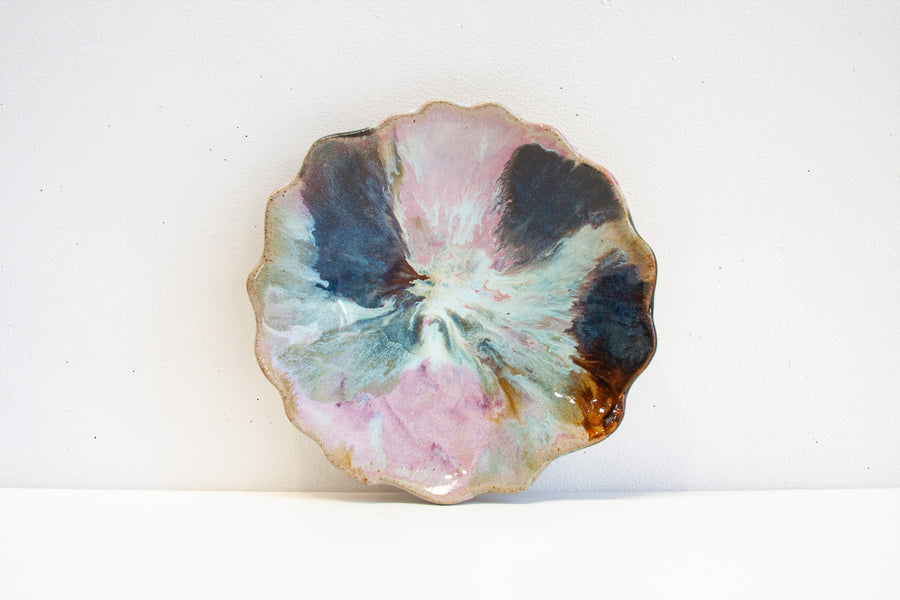 Seconds Sale Handmade Ceramic Petal Bowl - Supernova