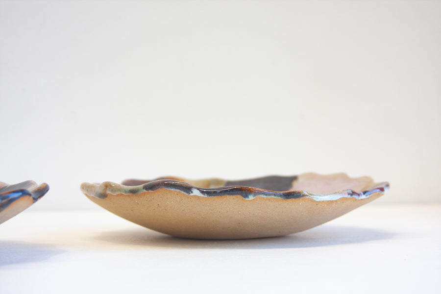 Seconds Sale Handmade Ceramic Petal Bowl - Supernova