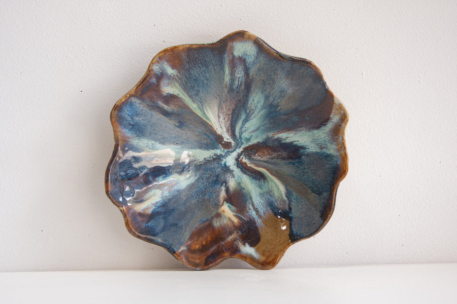 Seconds Sale Handmade Petal Bowl - Deep Sea