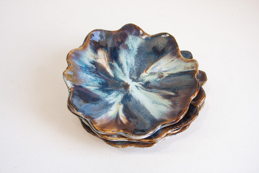 Seconds Sale Handmade Petal Bowl - Deep Sea