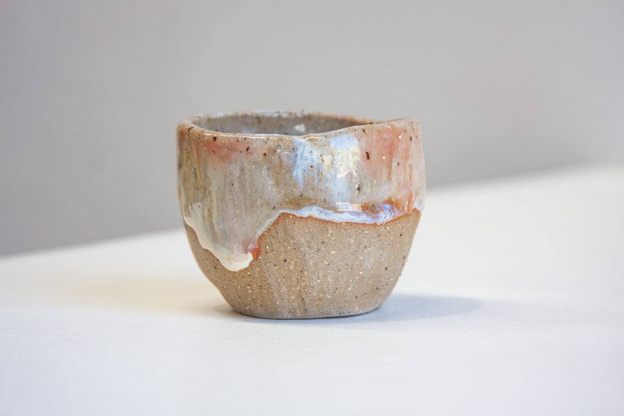 Handmade Ceramic Espresso Pinch Cup - Marshmallow