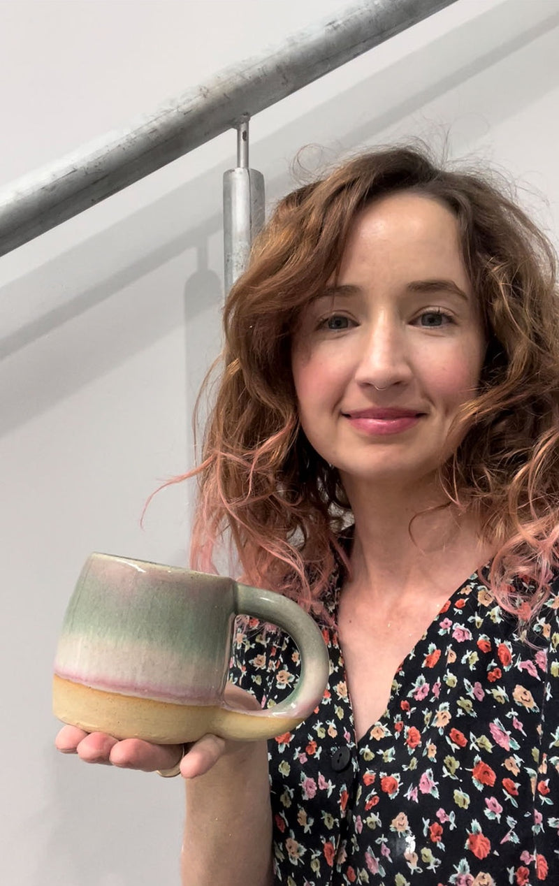 Rhiannon Gill, ceramicist, in her Wollongong studio