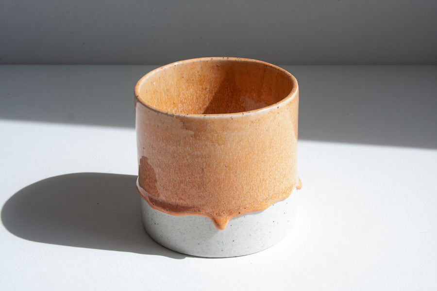 Handmade Ceramic Planter - Peach