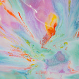 handmade ceramic platter, close up of glaze details on the inside of the bowl 