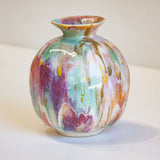 handmade ceramic colourful vase