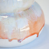 Handmade Ceramic Large Smoosh Vase - Marshmallow