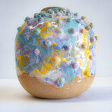 Handmade Ceramic Large Vase - Rainbow