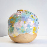 Handmade Ceramic Large Vase - Rainbow