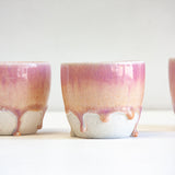 Handmade Ceramic Cup - Purple & Peach