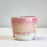 Handmade Ceramic Cup - Purple & Peach