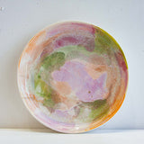 handmade ceramic pastel coloured deep plate