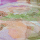 close up of glaze details on handmade ceramic plate