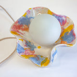 Handmade Ceramic Oyster Lamp - Daisy