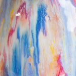 handmade ceramic glaze detail on handmade ceramic table lamp