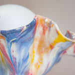 handmade ceramic oyster shaped table lamp