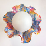 handmade ceramic table lamp photo taken from birds eye