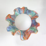 birdseye view of ceramic table lamp