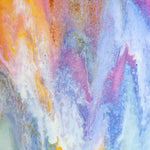close up of glaze details on large handmade ceramic planter.