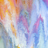 close up of glaze details on large handmade ceramic planter.
