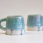 handmade ceramic purple and blue large mug