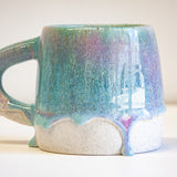 Handmade Ceramic Large Mug - Purple & Blue