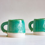 handmade ceramic green large mug