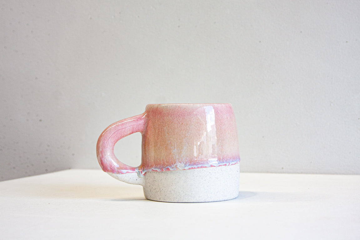 handmade ceramic large pink mug