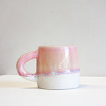 handmade ceramic large pink mug