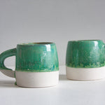 handmade ceramic large green mug