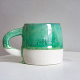 Seconds Sale Handmade Ceramic Large Mug - Crystal Green
