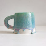 handmade ceramic purple and blue large mug