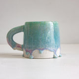 handmade ceramic purple and blue large mug