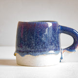 Seconds Sale Handmade Ceramic Large Mug - Pink & Blue