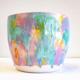 Handmade Ceramic Large Planter - Colour Theory