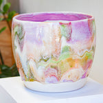 handmade ceramic planter on it's own