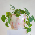 handmade ceramic pink large planter