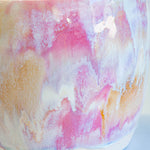 close up of glaze details on large ceramic planter