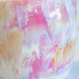close up of glaze details on large ceramic planter