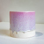 handmade ceramic purple planter without saucer