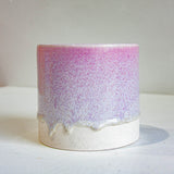 handmade ceramic purple planter without saucer
