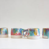 Seconds Sale Handmade Ceramic Mug - Rainbow