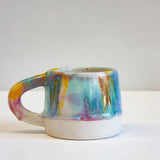 Seconds Sale Handmade Ceramic Mug - Rainbow